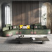 Sofa da sang trọng nhẹ của Ý da bò lớp đầu tiên đơn giản, hiện đại, thiết kế cong sofa phòng khách căn hộ lớn kết hợp