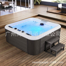 Nhà sản xuất Phật Sơn bồn tắm massage ngoài trời bán chạy Bồn acrylic của Mỹ spa spa độc lập thông minh sang trọng
