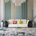 Sofa da sang trọng nhẹ nhàng hậu hiện đại phong cách Hồng Kông lớn nhỏ biệt thự cao cấp sang trọng mẫu phòng nội thất Bentley kết hợp