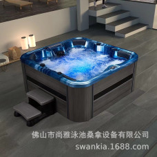 Biệt thự vườn mới lướt bồn tắm massage Balboa hệ thống điều khiển nhiệt độ không đổi ngoài trời hồ bơi lớn SPA