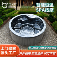 Bồn tắm massage SPA thiết kế miễn phí nguồn nhà máy cung cấp trực tiếp biệt thự thông minh nhiệt độ không đổi bồn tắm spa tròn acrylic