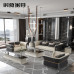 Sofa da sang trọng hiện đại nhẹ nhàng phím đàn piano tối giản kiểu Ý biệt thự sang trọng cao cấp căn hộ lớn kết hợp sofa thẳng
