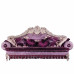 Sofa ba người châu Âu, Sofa trang trí phòng khách sang trọng Sofa module 113, chạm khắc gỗ nguyên khối cho 3 người
