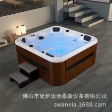 Swankia mới acrylic biệt thự ngoài trời sân vườn SPA hồ bơi lớn nhiệt độ không đổi lướt bồn tắm massage hồ bơi