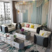Sofa da sang trọng nhẹ nhàng hậu hiện đại phong cách Hồng Kông lớn nhỏ biệt thự cao cấp sang trọng mẫu phòng nội thất Bentley kết hợp