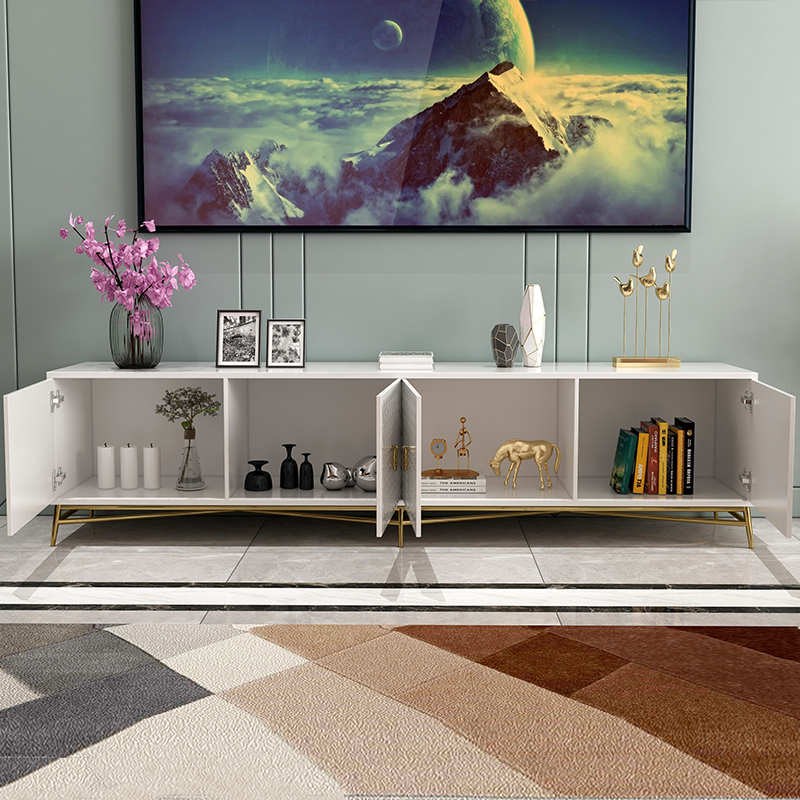 Giá Treo Tivi Phòng Khách Giá Treo Màn Hình Mueble stalinite Ngăn Kéo Inox Tủ + Bàn Tivi + Cà Phê Centro Bàn + Tủ Bên