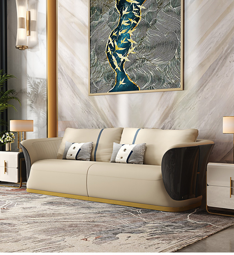 Sofa Shimu 8024 – Sofa Gỗ Thông Da Bò Cao Cấp, Phong Cách Ý Tối Giản Sang Trọng