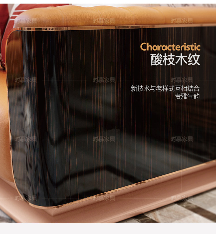 Sofa da sang trọng nhẹ nhàng hiện đại Nhà thiết kế người Ý cao cấp Bentley biệt thự lớn sang trọng kéo nút kết hợp sofa