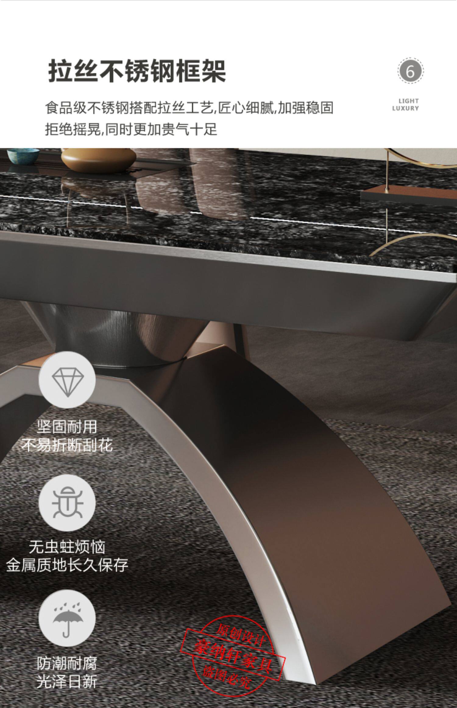 Bàn trà sang trọng bàn trà đá phiến hiện đại đơn giản bàn trà nhà văn phòng bàn trà cao cấp bàn trà lớn kết hợp ghế