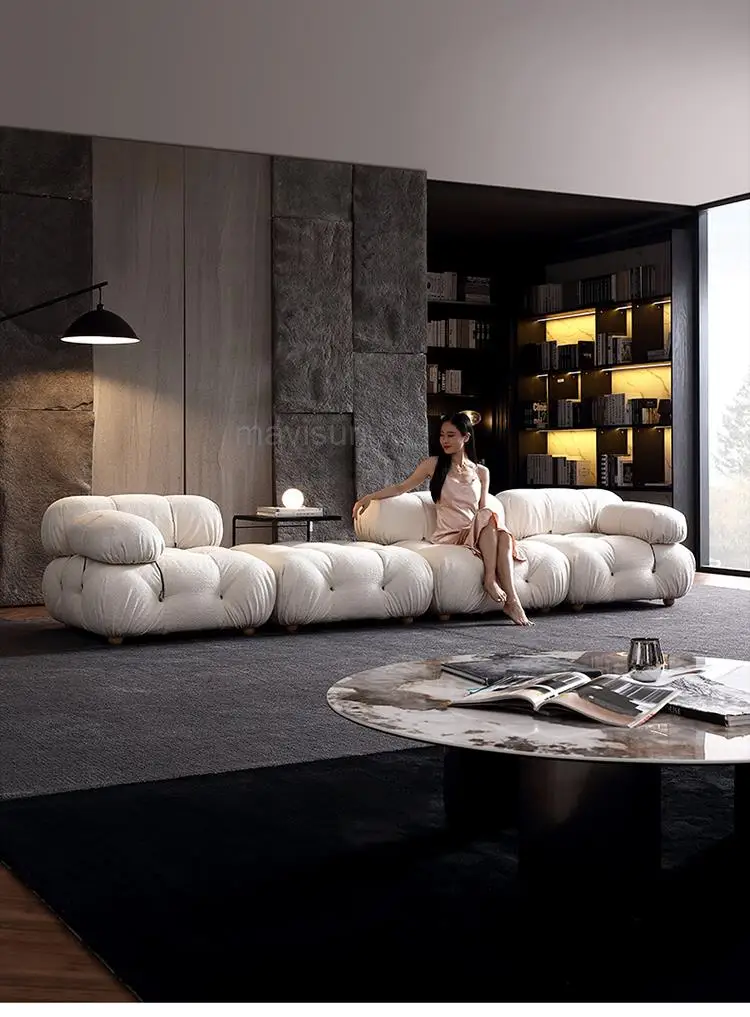 Trung Quốc mới chất lượng cao tùy chỉnh ánh sáng sang trọng thiết kế giường sofa mô-đun nội thất gia đình