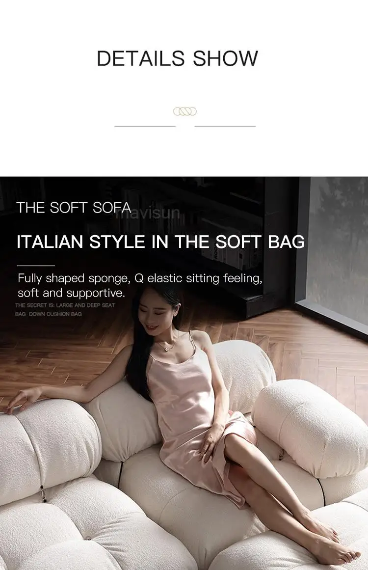 Trung Quốc mới chất lượng cao tùy chỉnh ánh sáng sang trọng thiết kế giường sofa mô-đun nội thất gia đình