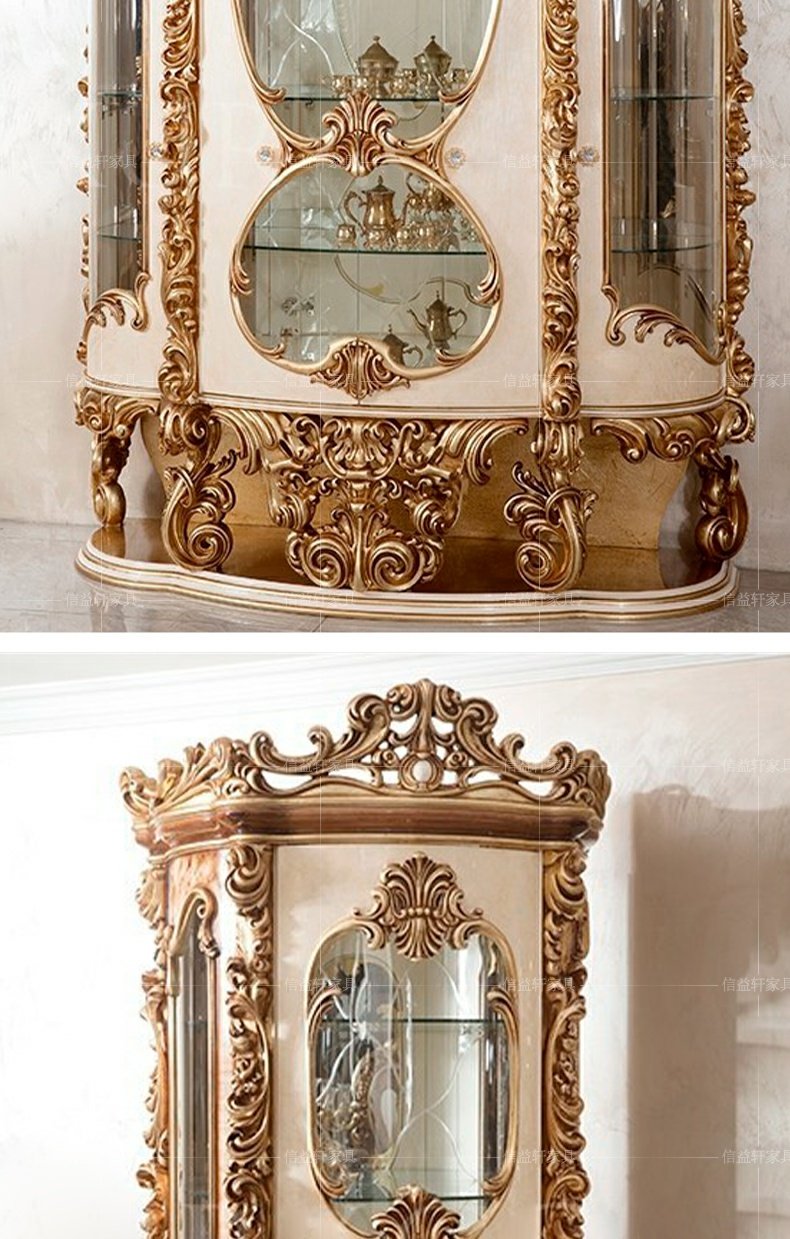 Nhà hàng sang trọng theo phong cách Baroque của Ý với tủ đựng cơm bàn ghế chạm khắc bằng tay palazzo