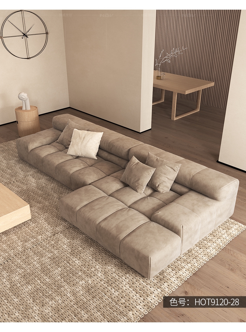 Công nghệ tối giản của Ý vải nhẹ ghế sofa nghệ thuật kích thước quá lớn nội thất phòng khách gia đình của tem bưu chính safa