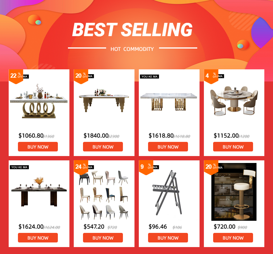 Bàn ăn bằng đá cẩm thạch tự nhiên cho căn hộ Bàn ăn tối sáng tạo gồm hai kích thước và bộ ghế