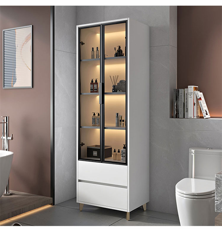 Tủ Phòng Tắm Đá Phiến Một Lưu Vực Hiện Đại Tối Giản Chắc Chắn Tủ Đồ Nội Thất Cao Cấp Tiêu Chuẩn Quốc Gia Gỗ Bồn Rửa Bồn Cầu Wa