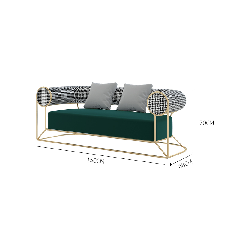 Xanh Nhà Hát Bộ Sofa Bắc Âu Ghế 3 Chỗ Vải Plus Kích Thước Giáng Sinh Ghế Dài Ăn Sofa Thẳng 2 Trung Tâm Nội Thất