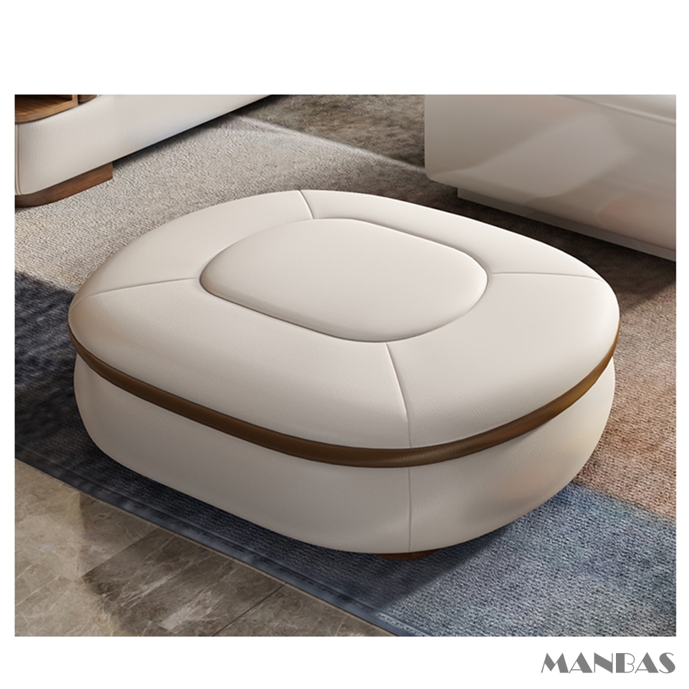Sofa da thật hình chữ L sang trọng có loa Bluetooth – Ghế sofa da Ý phòng khách MANBAS có massage