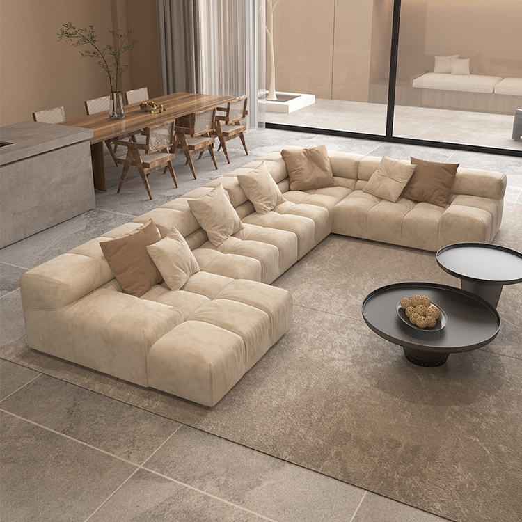 Công nghệ tối giản của Ý vải nhẹ ghế sofa nghệ thuật kích thước quá lớn nội thất phòng khách gia đình của tem bưu chính safa