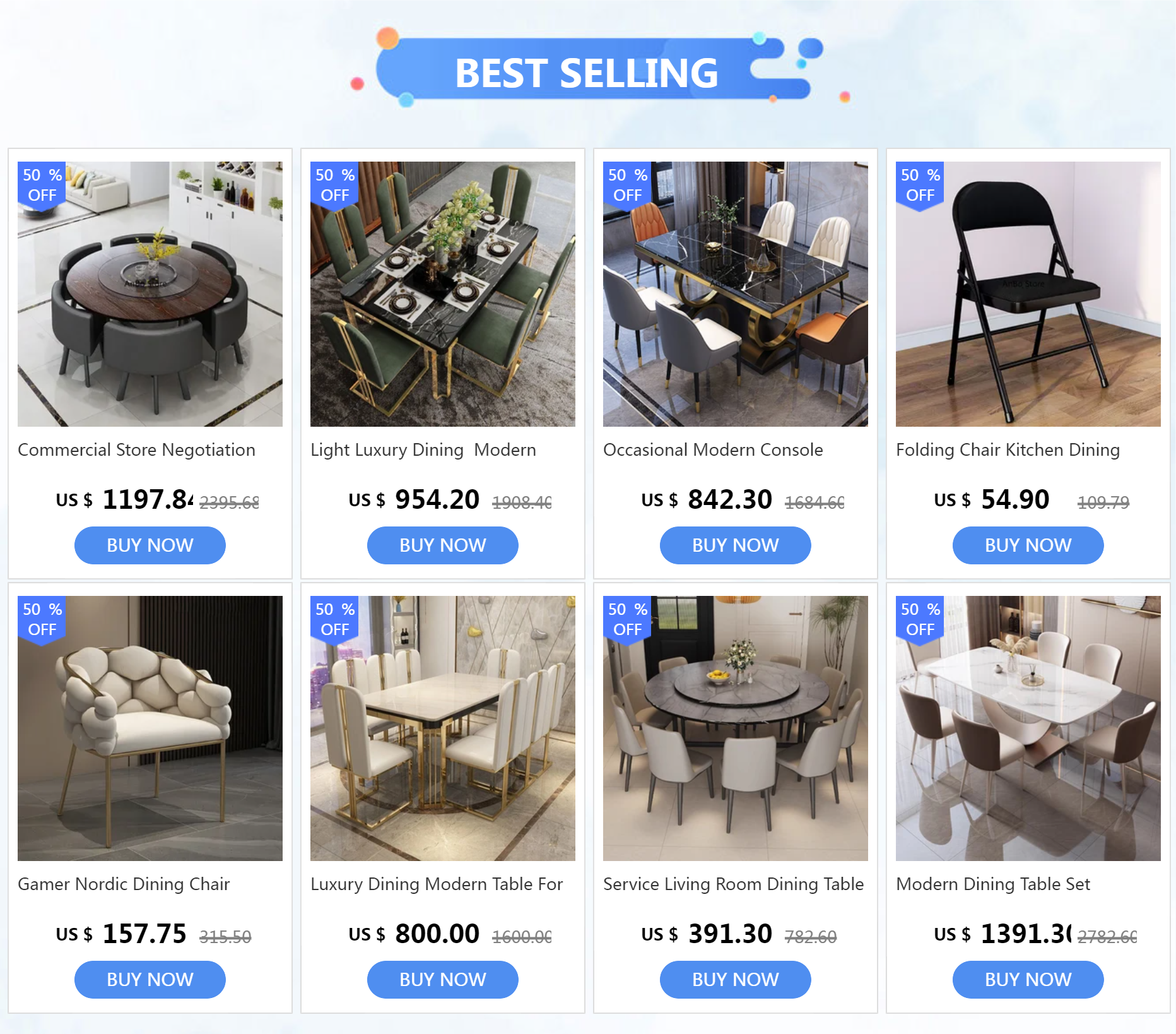 Nhà Hàng Cà Phê Bộ Bàn Ăn Nhà Bếp Tay Cầm Đá Cẩm Thạch Phòng Ăn Bộ Đa Năng Cao Cấp Mesa Comedor Nội Thất Gia Đình HY