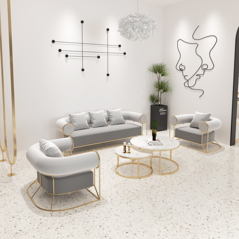 Xanh Nhà Hát Bộ Sofa Bắc Âu Ghế 3 Chỗ Vải Plus Kích Thước Giáng Sinh Ghế Dài Ăn Sofa Thẳng 2 Trung Tâm Nội Thất