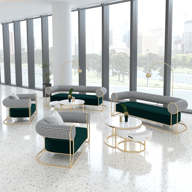 Xanh Nhà Hát Bộ Sofa Bắc Âu Ghế 3 Chỗ Vải Plus Kích Thước Giáng Sinh Ghế Dài Ăn Sofa Thẳng 2 Trung Tâm Nội Thất