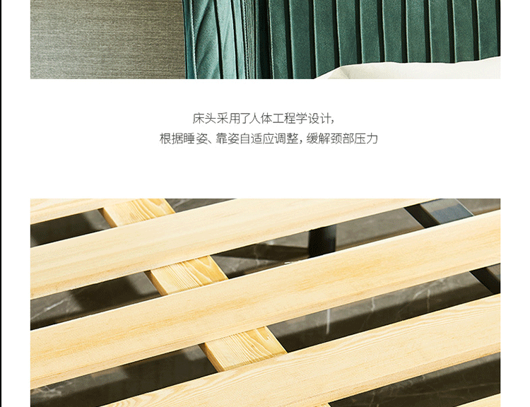 Giường đôi biệt thự da cao cấp 1,8m hiện đại sang trọng Phòng ngủ chính giường cưới tùy chỉnh cao cấp