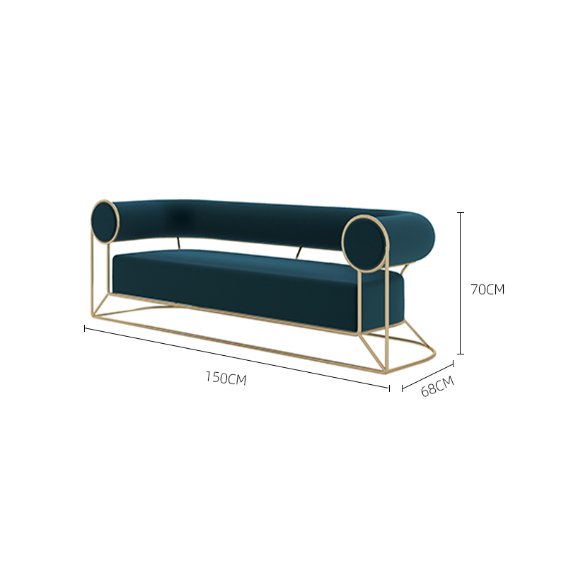 Xanh Nhà Hát Bộ Sofa Bắc Âu Ghế 3 Chỗ Vải Plus Kích Thước Giáng Sinh Ghế Dài Ăn Sofa Thẳng 2 Trung Tâm Nội Thất