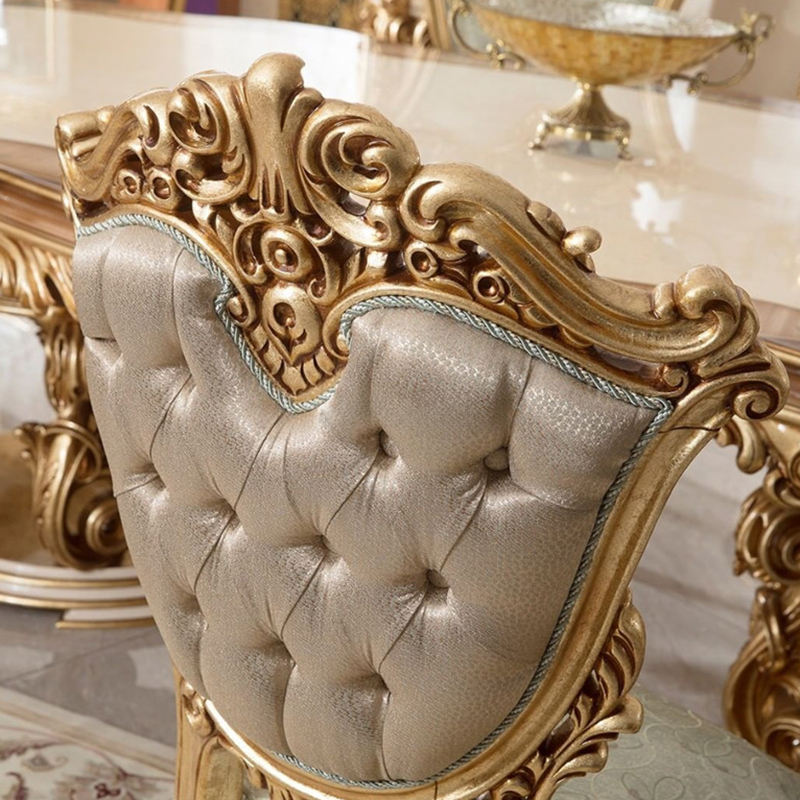 Nhà hàng sang trọng theo phong cách Baroque của Ý với tủ đựng cơm bàn ghế chạm khắc bằng tay palazzo