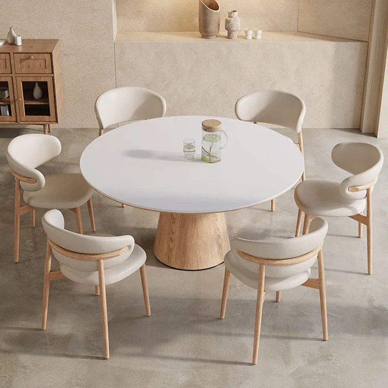 Ghế Bành Tròn Phòng Ăn Bộ Phòng Khách Hiện Đại Bàn Ăn Kết Hợp Bắc Âu Conjuntos De Salas De Jantar Nội Thất Nhà Bếp