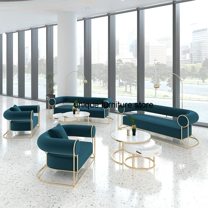 Xanh Nhà Hát Bộ Sofa Bắc Âu Ghế 3 Chỗ Vải Plus Kích Thước Giáng Sinh Ghế Dài Ăn Sofa Thẳng 2 Trung Tâm Nội Thất