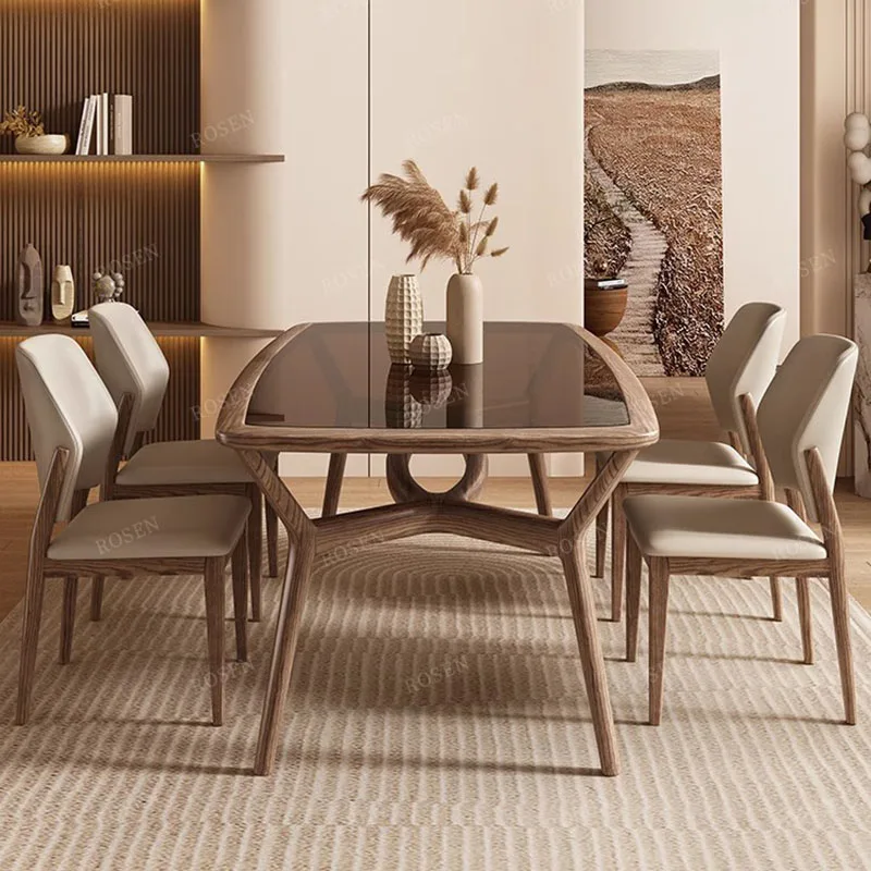 Bàn Console Bộ phòng ăn Cà phê Phòng khách Nhà hàng Bếp Ghế cao cấp Bộ phòng ăn Đá cẩm thạch Mueble Nội thất