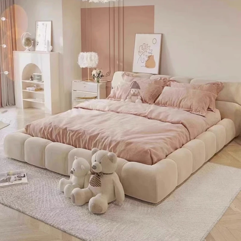 Cô Gái Hiện Đại Giường King Đôi Độc Đáo Lưu Trữ Giường King Gỗ Kích Thước Đầy Đủ Công Chúa Cama De Lujo Para Dormitorio Bộ Nội Thất Hoàn Chỉnh