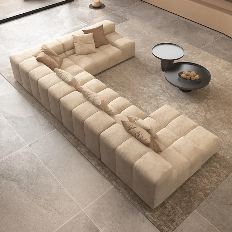 Công nghệ tối giản của Ý vải nhẹ ghế sofa nghệ thuật kích thước quá lớn nội thất phòng khách gia đình của tem bưu chính safa