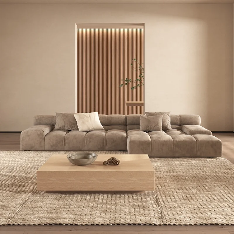 Công nghệ tối giản của Ý vải nhẹ ghế sofa nghệ thuật kích thước quá lớn nội thất phòng khách gia đình của tem bưu chính safa