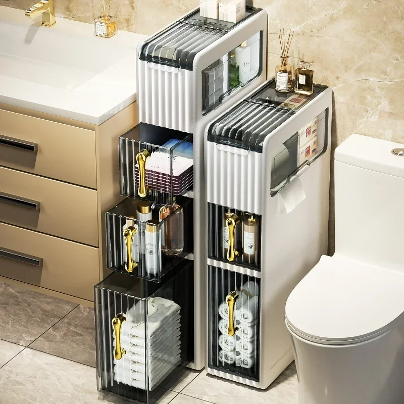Bắc Âu Phòng Tắm Tủ Trang Điểm Với Bồn Rửa Nội Thất Kết Hợp Bộ Hiện Đại Tối Giản Chậu Rửa Tấm Đá Một Lưu Vực Rửa Tay