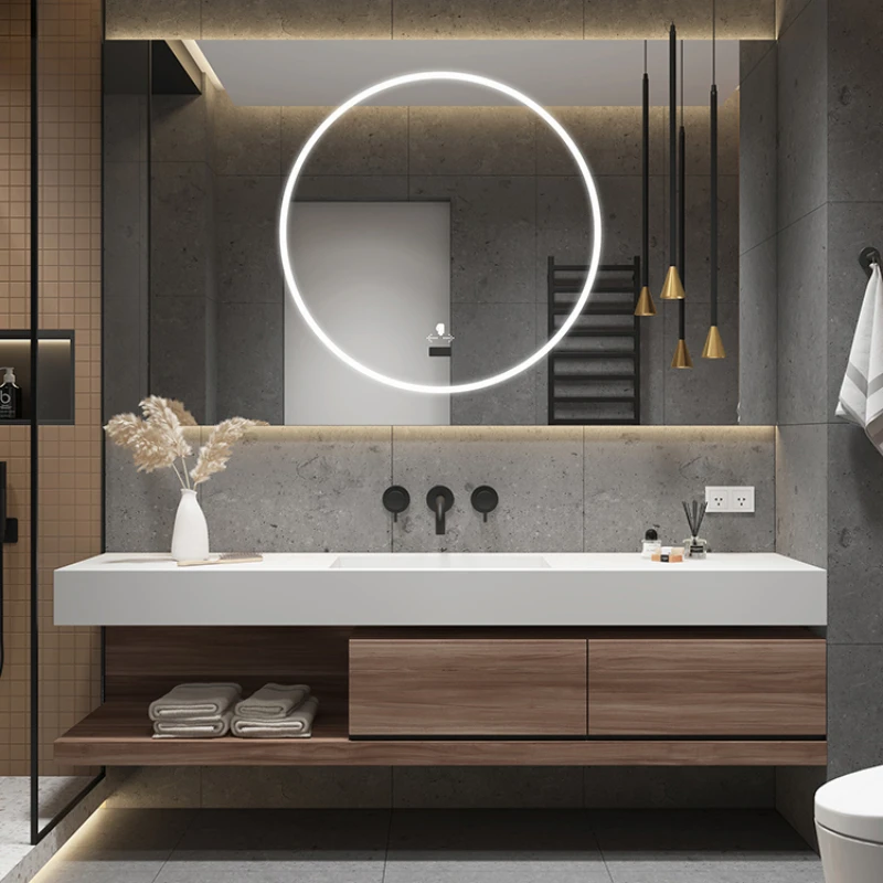 Gương Bảo Quản Phòng Tắm Tủ Nhà Tổ Chức Hiện Đại Cao Ngăn Kéo Tủ Màn Hình Vanity Armoire Salle De Bain Nội Thất Gia Đình
