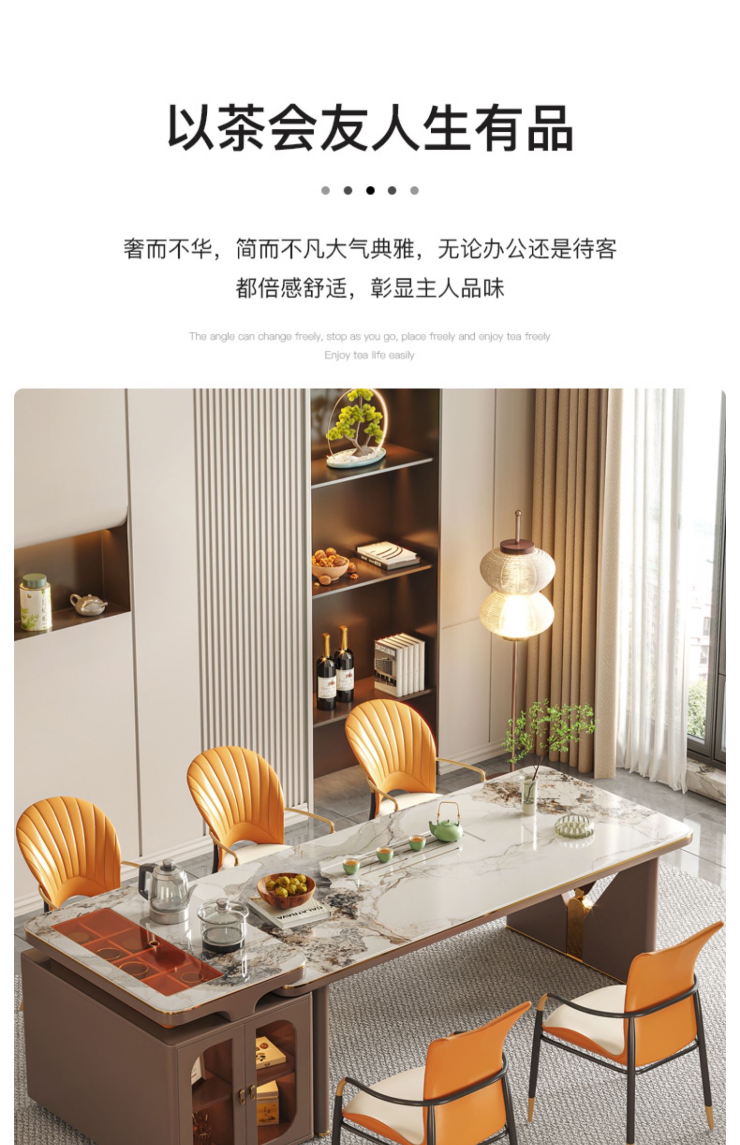 Dinning Bộ Bàn Ăn Hiện Đại Tay Cầm Trang Điểm Cao Cấp Bàn Ăn Ghế Bộ Bàn Travertin Nội Thất Phòng Ăn XF20XP