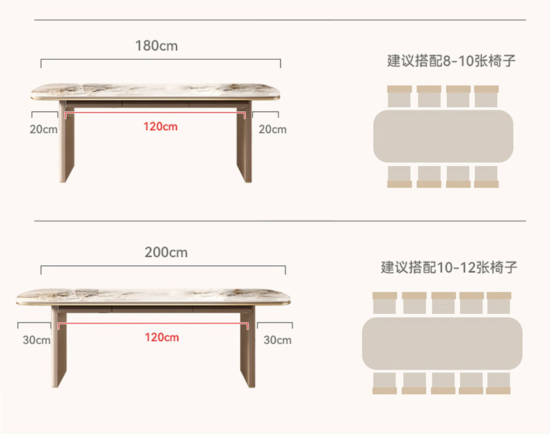 Bộ bàn trang điểm Bộ ghế Khách sạn Đá cẩm thạch Tiếp tân Bàn bên máy tính 8 người Mesa Comedor Bàn cà phê