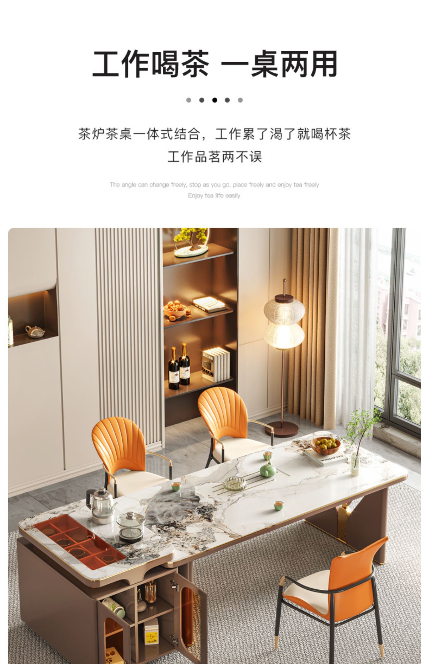 Dinning Bộ Bàn Ăn Hiện Đại Tay Cầm Trang Điểm Cao Cấp Bàn Ăn Ghế Bộ Bàn Travertin Nội Thất Phòng Ăn XF20XP
