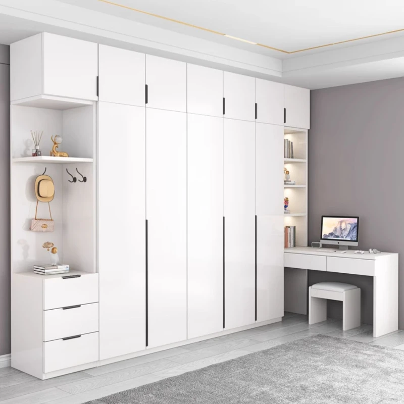 Tiết Kiệm Không Gian Tủ Quần Áo Cao Cấp Kích Thước Đầy Đủ Thẩm Mỹ Phòng Ngủ Bằng Gỗ Tủ Quần Áo Hệ Thống Tủ Ngăn Kéo Ropero Armables Nội Thất Gia Đình