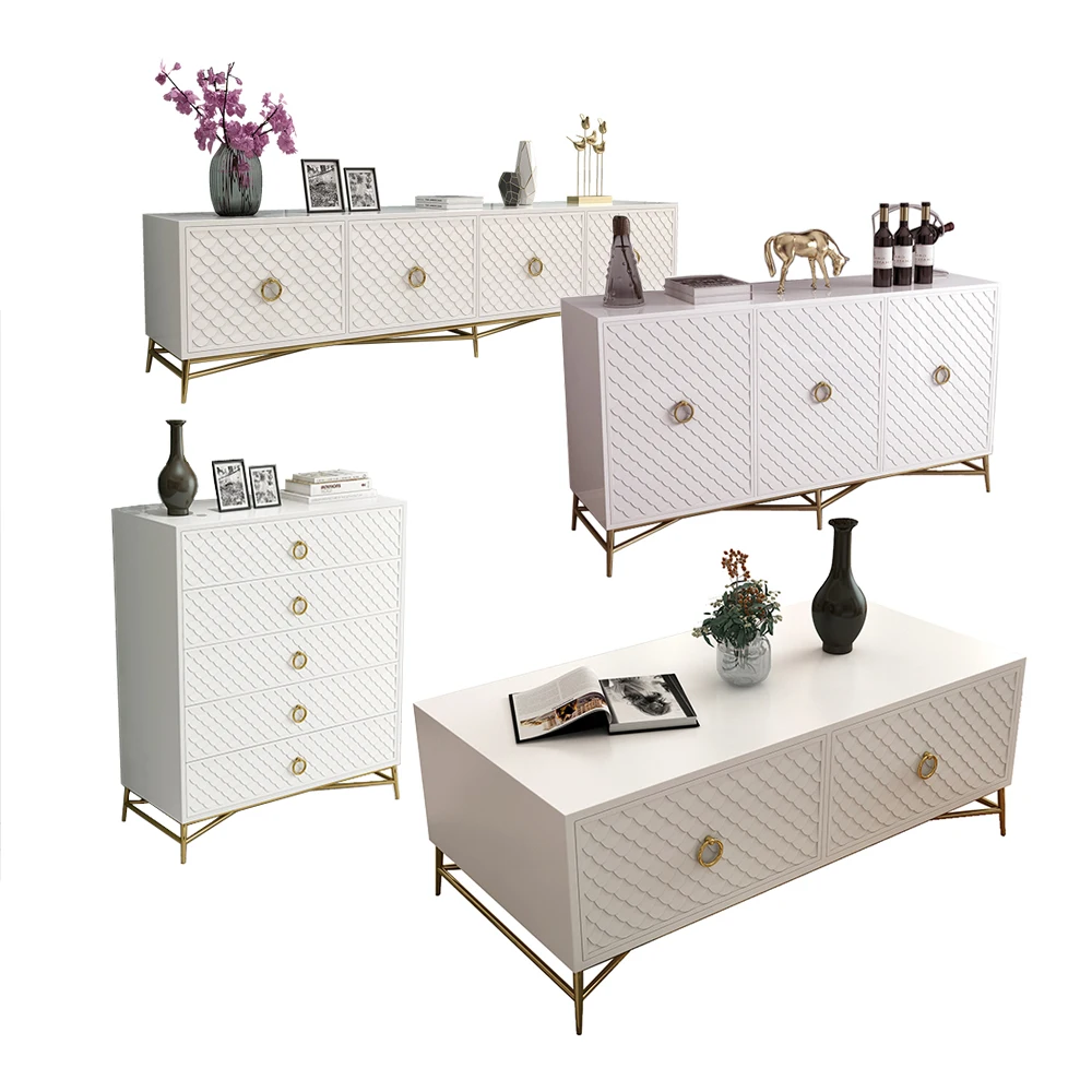 Giá Treo Tivi Phòng Khách Giá Treo Màn Hình Mueble stalinite Ngăn Kéo Inox Tủ + Bàn Tivi + Cà Phê Centro Bàn + Tủ Bên