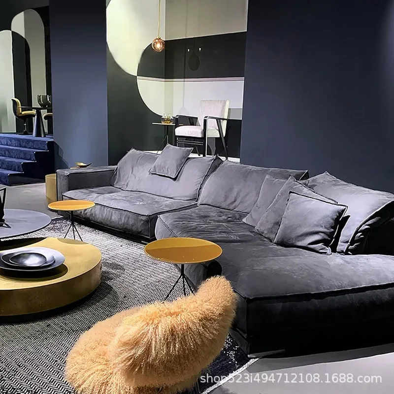 Sofa sang trọng độc đáo Mô-đun Thiết kế cổ điển Tầng Phòng chờ trong nhà hiện đại Sofa Bắc Âu Khách sạn sáng tạo Devano Letto Nội thất Bắc Âu
