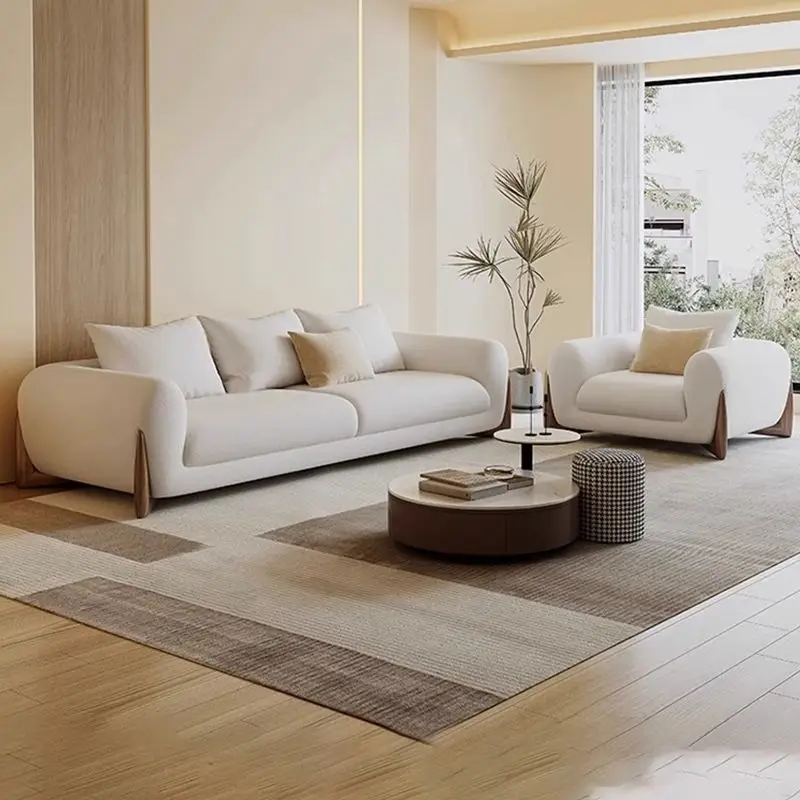 Trắng Đơn Giản Bắc Âu Ghế Sofa Phòng Khách Hiện Đại Thiết Kế Cá Nhân Sàn Sofa Loveseat Woonkamer Banken Nội Thất Gia Đình