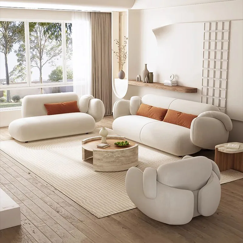 Công Nghệ Trắng Bộ Sofa Vải Hiện Đại King Size Xốp Xốp Tatami Ghế Đọc Sách Lớn Thiết Kế Mềm Mại Lớn Ngân Hàng Nội Thất Phòng Ngủ